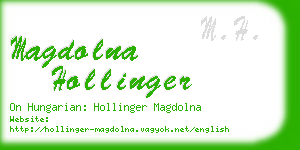 magdolna hollinger business card
